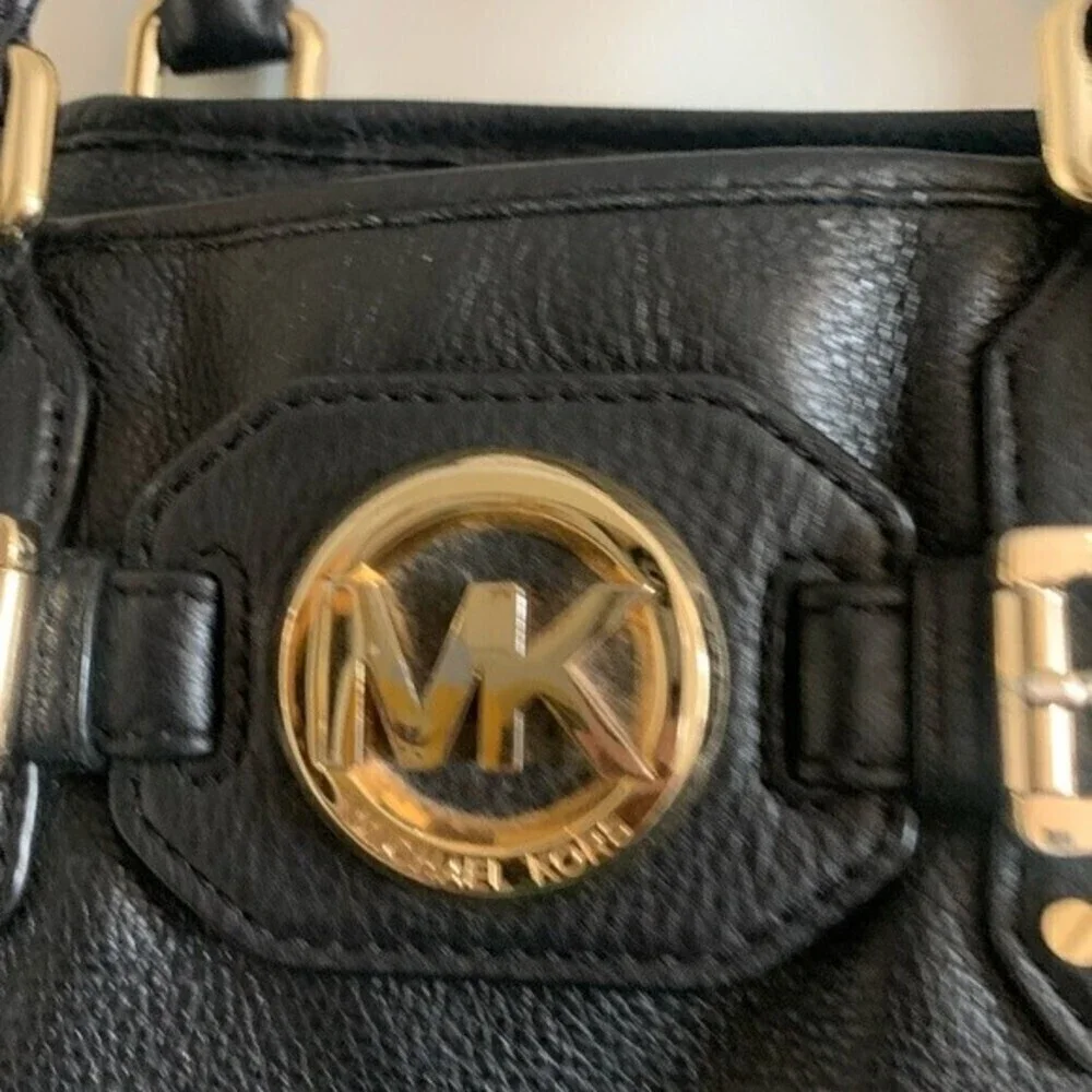 Michael Kors Hudson Tote Satchel Leather Bag - Picture 2 of 10